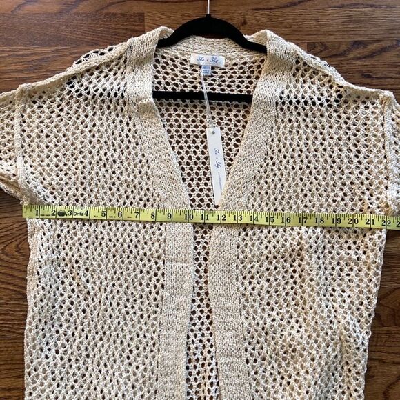 NWT She and Sky Net Cardigan-One Size - Picture 7 of 10